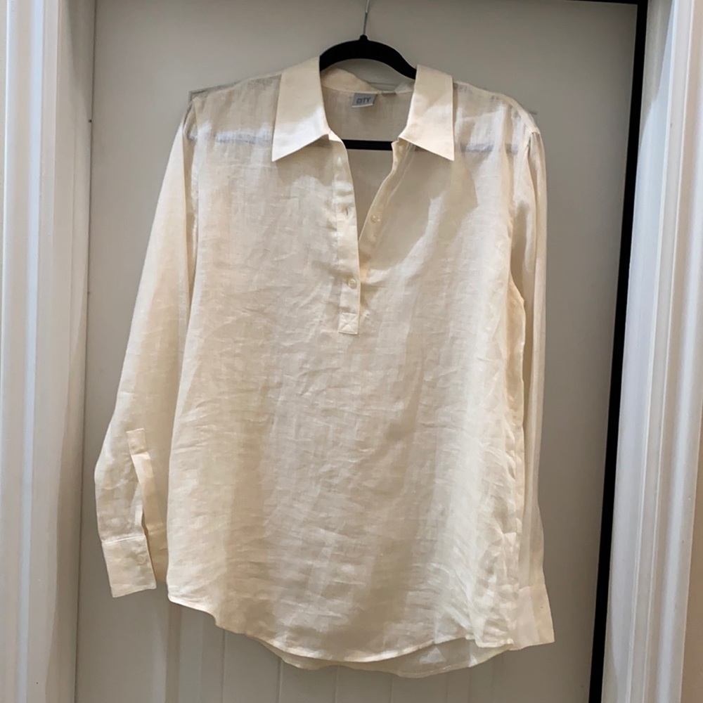 ⭐️DKNY city linen blouse 10⭐️